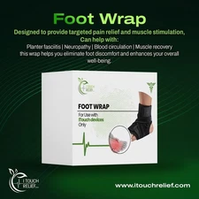 iTouch Relief Foot Therapy TENS Unit – Pain Relief for Plantar Fasciitis & Foot