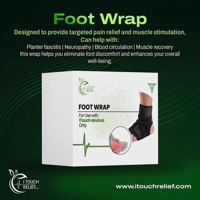 iTouch Relief Foot Therapy TENS Unit   Pain Relief for Plantar Fasciitis & Foot