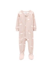 Carter's Sleep and Play Pink Swan Print Footed Pajamas Size 4T