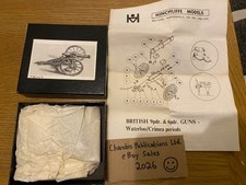 Hinchliffe - 54mm White Metal British 9pdr & 6pdr Guns Waterloo/Crimea - ME/G/14