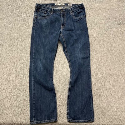 Buckle Jeans Mens 38x33 Blue BKE Ryan Straight Leg Denim Mid Rise Hipster
