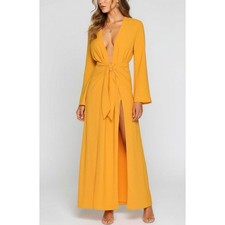 $298 NWT CAMILA COELHO Millie Maxi Dress, Mango, Medium