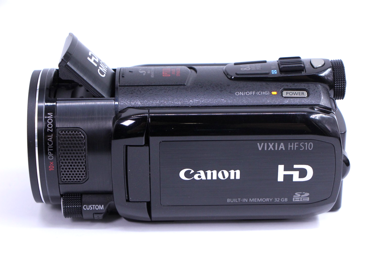 Canon Vixia HF S10 Full HD 1080p AVCHD 32GB Camcorder camera 10x