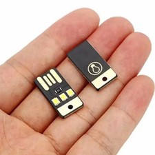 20PCS Ultra-Thin Mini USB LED Night Light Lamp Warm White Bedside