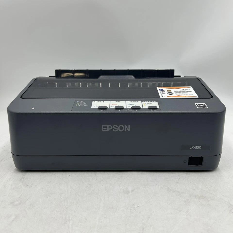 Epson LX-350 9 Pin Dot Matrix Printer - Image 4 of 4