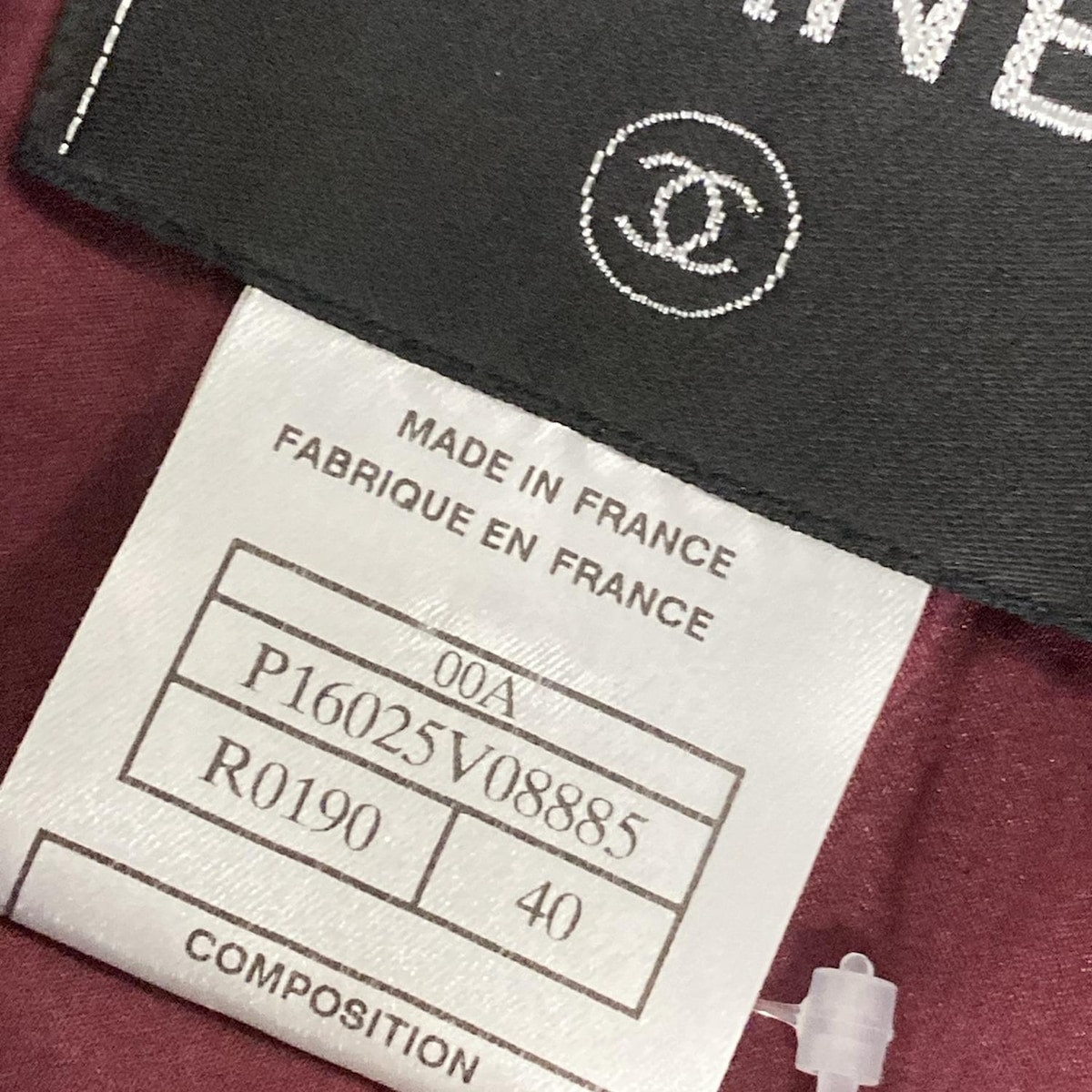 Auth CHANEL - P16025 Dark Navy Bordeaux Women 