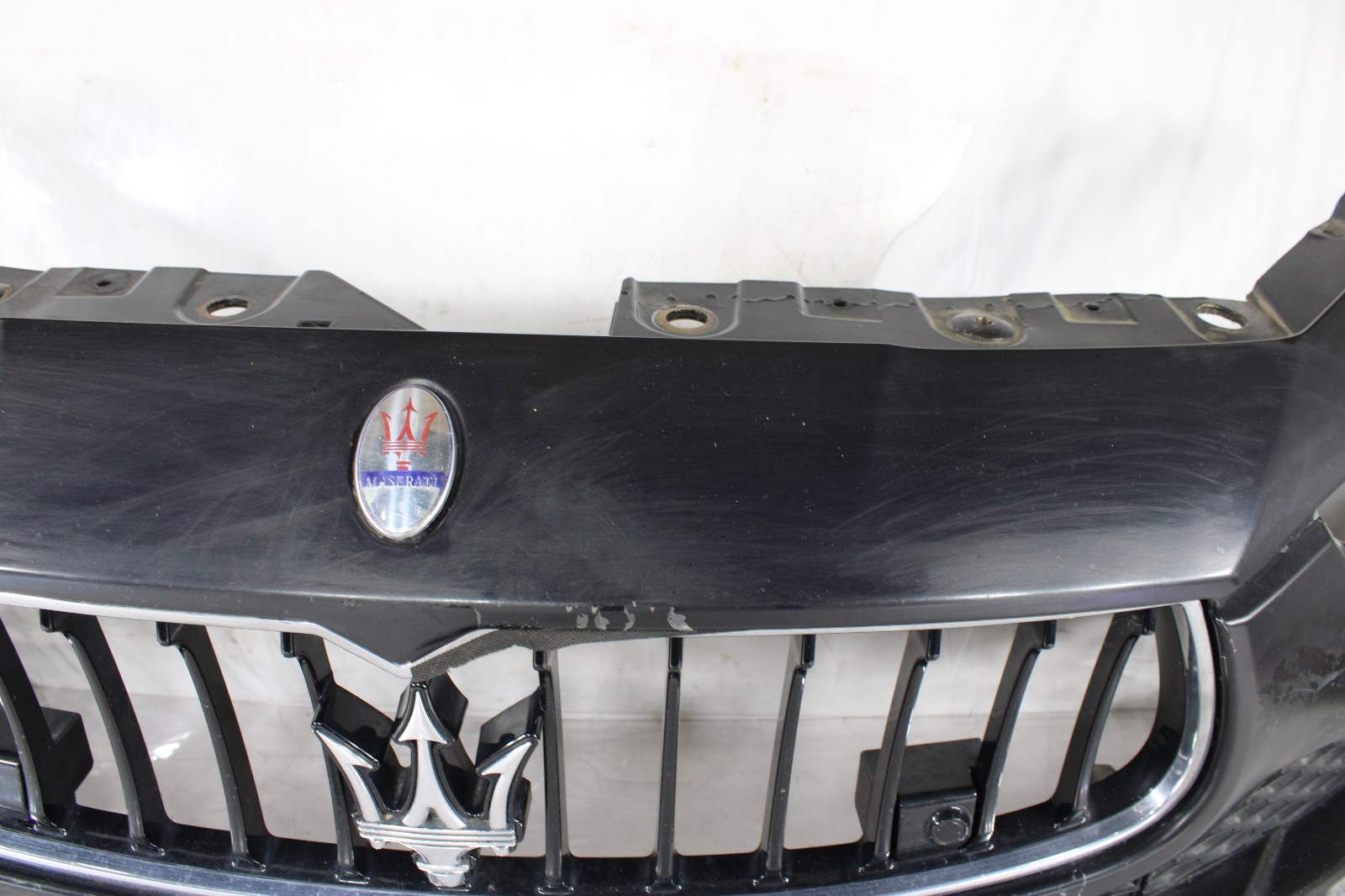 🚀 14-17 Maserati Ghibli Front Bumper Cover Complete W/Grills & Sensor Black OEM