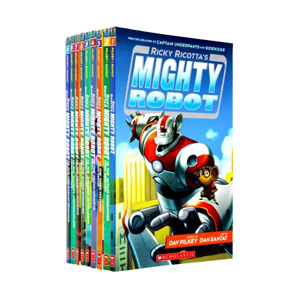 Ricky Ricotta Mighty Robot Collection 9 Books Set By Dav Pilkey (Ri | Dav Pilkey
