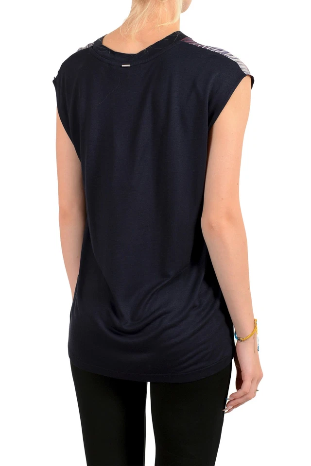 Blusa Top Hugo Boss Para Mujer "Elaida" Multicolor Sin Mangas Foto 3 de 4