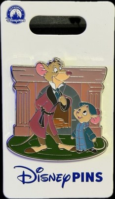 Disney Parks Basil and Olivia The Great Mouse Detective 40th Pin New with Card