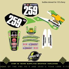 Kit Grafica Kawasaki Kx 125 Kx 250 Chevy Trucks 2002 Fabbrica Kawasaki Evo Vmx
