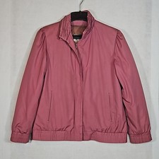 London Fog Vintage Pink Mauve Convertible Coat Size 8