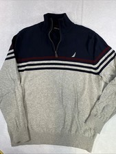 Nautica Men s 1/4 Zip Sweater Sz L