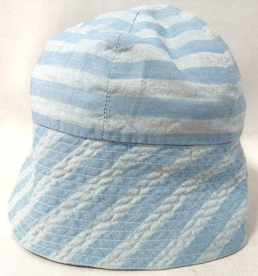 STEPHEN JONES×COMME DES GARCON BLU×WHT bucket hat