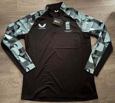 England Cricket Castore Ashes 2025/2026 Pro 1/4 Zip Trainingstop Gr. XL NEU