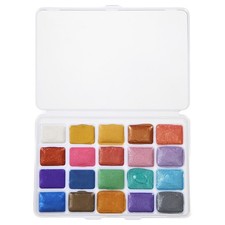 Watercolor Paint Set 20 Colors, Solid Watercolor Set, Pearl & Shimmering Tones
