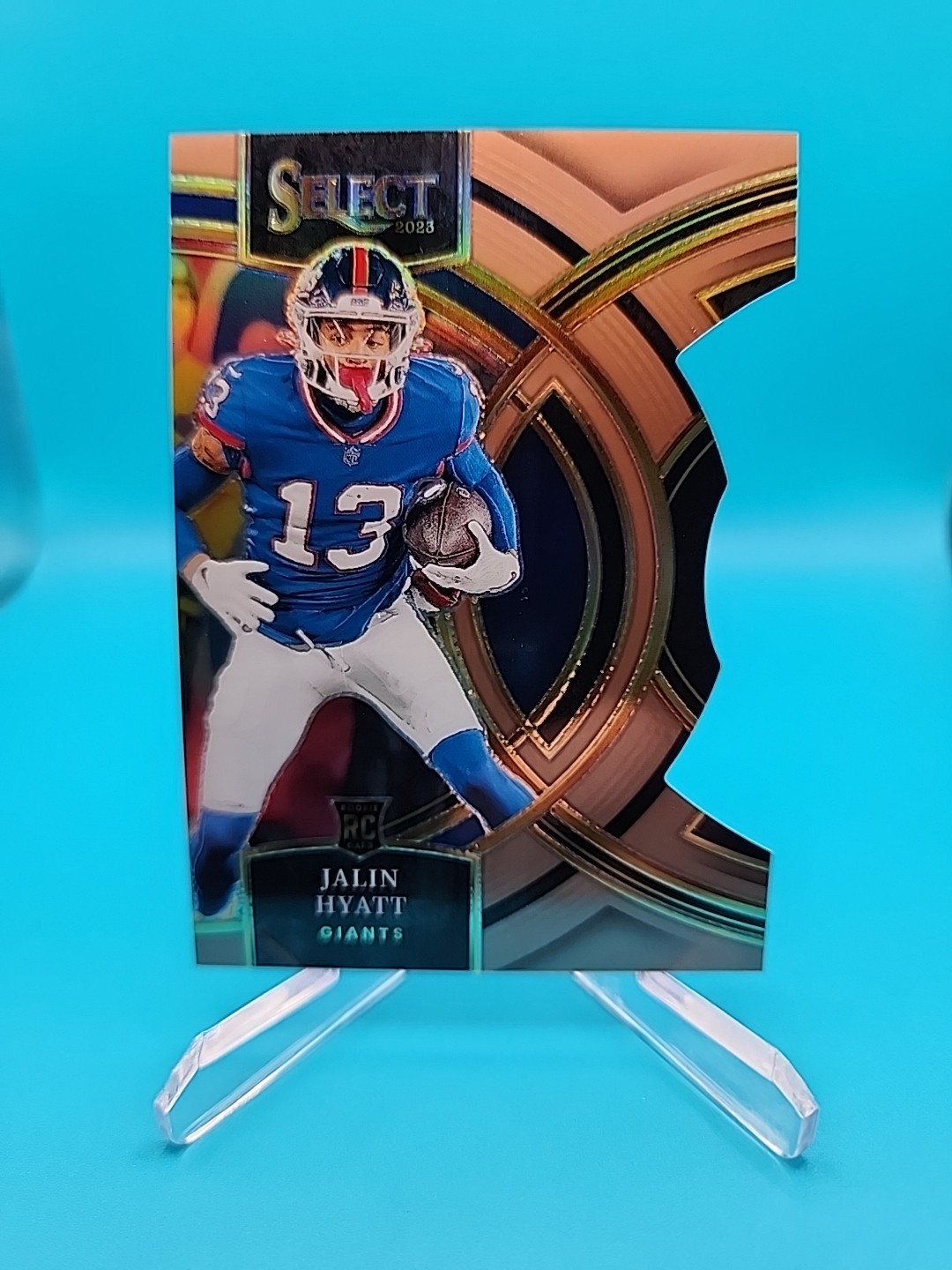 2023 Panini Select Premier Level Jalin Hyatt #173 Copper Prizm Die-Cut /299 (RC)