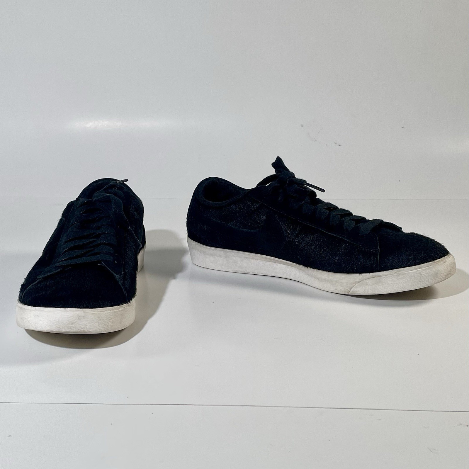 PONY Nike Blazer Low LX finto pelo di cavallo nero scarpe donna US 7 5