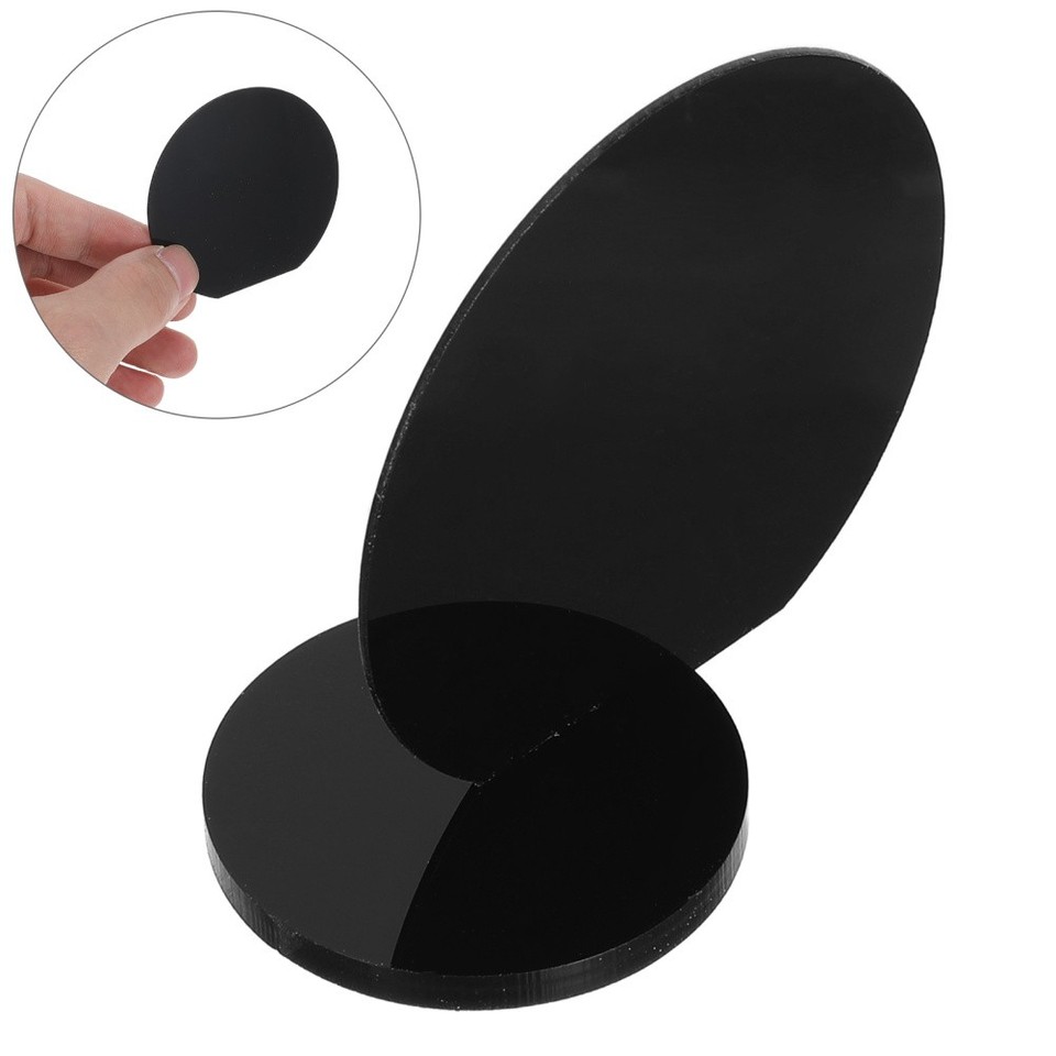 30Pcs Black Acrylic Round Table Place Cards Reusable Wedding Seating ...