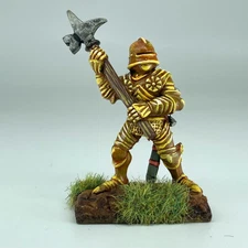 Halberd Knight - Suitable For D&D - Painted Pre Slotta Metal Unbranded X18373
