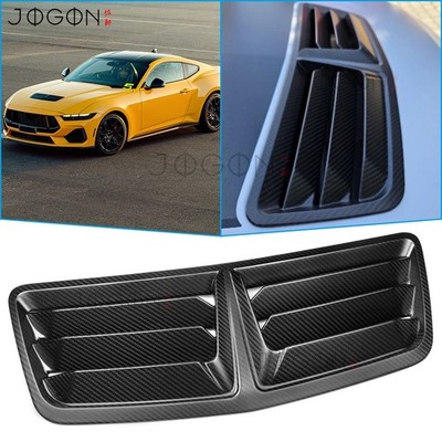 Matte Carbon For Ford Mustang GT Dark Horse S650 Engine Hood Vent Scoop Panel