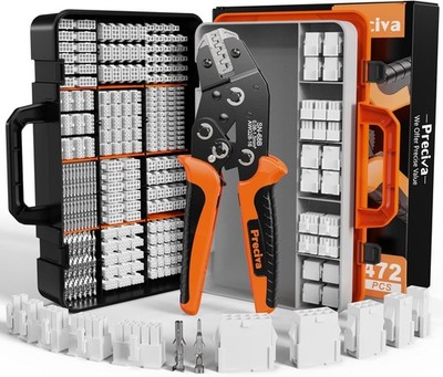 Mini-Fit Jr Kit Crimping Tool, with 12 Types 2-10 Pin Molex 4.2mm Connector, ...