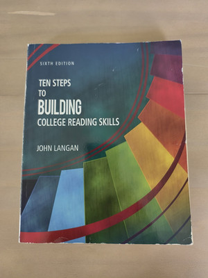 Ten Steps to Building College Reading Skills 6th Edition - Townsend Press