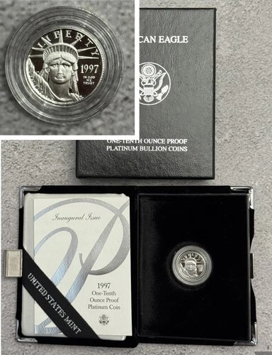 1997-W American Platinum Eagle 1/10 oz — photo from another recent sale