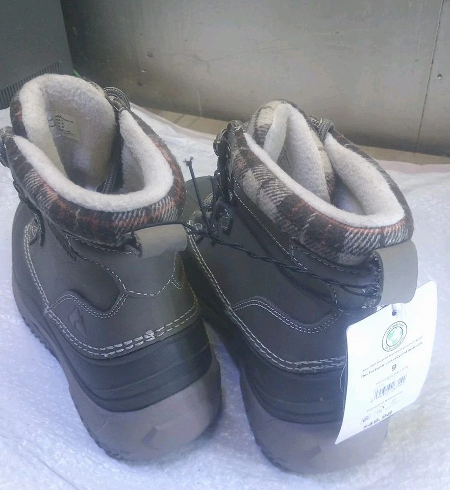 Botas de invierno Ozark Trail para mujer con cordones marrón Pl Thinsulate clásicas concha talla 9 Foto 3 de 4