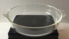Vintage Glass PYREX #221 8-1/2 Inch Clear Deep Pie Cake Plate Pan Dish, 2" Deep
