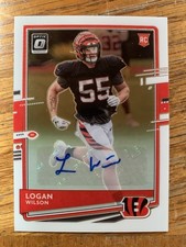 2020 donruss optic auto Logan Wilson RC #143 Bengals/Cowboys 38/99