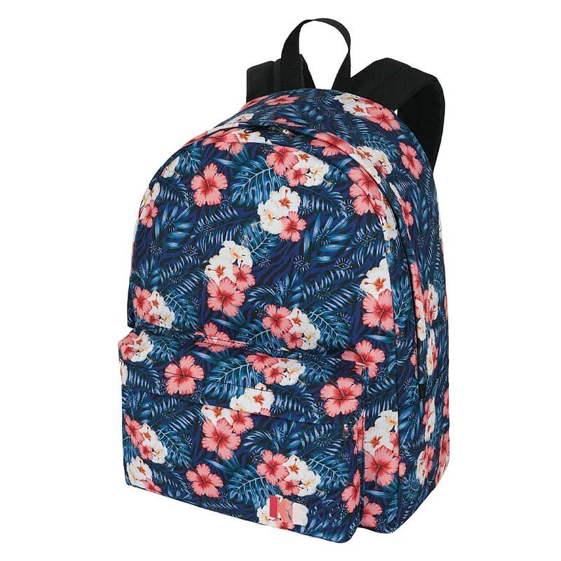 Sac à dos - 1 compartiment - Fleurs hibiscus - Kanabeach - Collège - 32x24x43cm - Photo 1/1