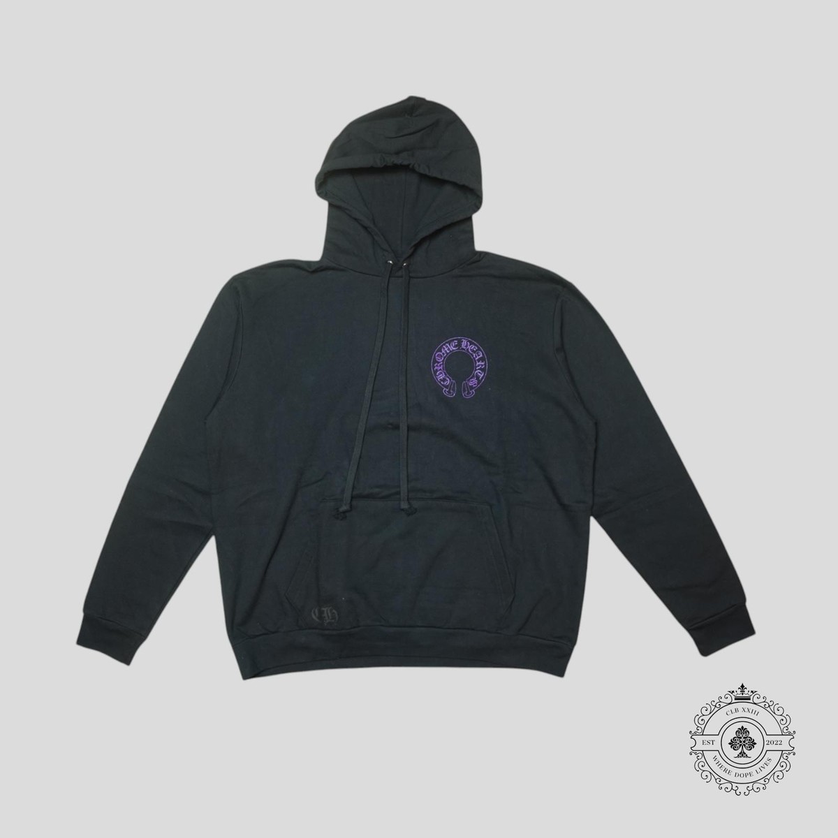 Chrome Hearts Horseshoe Hoodie in Black/Purple | eBay
