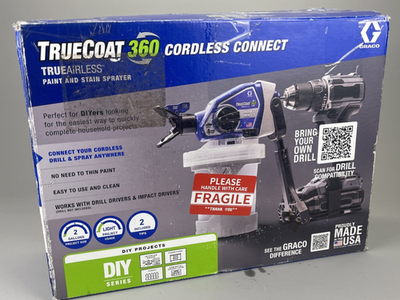 #ad TrueCoat 360 Handheld Cordless Connect Drill Paint Sprayer 26D362 $114.95