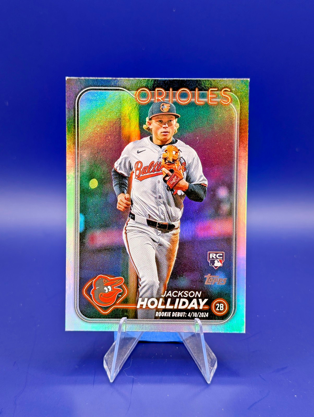 2024 Topps Update Series - Rookie Debut Jackson Holliday #US97 Rainbow Foil (RC)