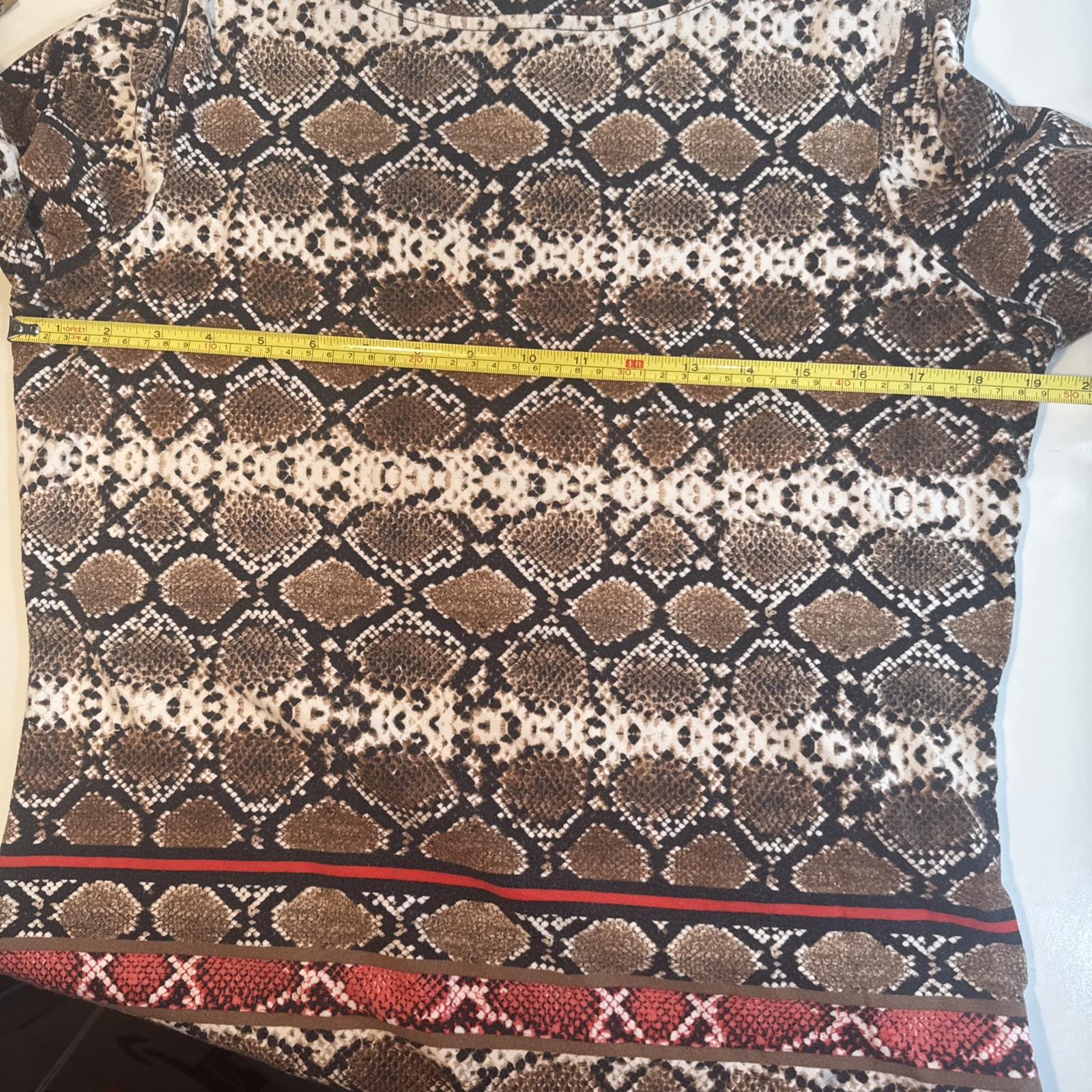 Ruby Rd Women's Pullover Top Medium Snake Print S… - image 6