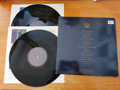 QUEEN Greatest Hits II ULTRA RARE SPAIN 2 LP VINYL SET 1991 INNER