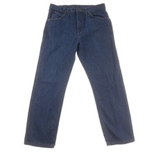 Legendary Gold Wrangler Straight Blue Jeans Mens 35x30 Made in USA 100% Cotton
