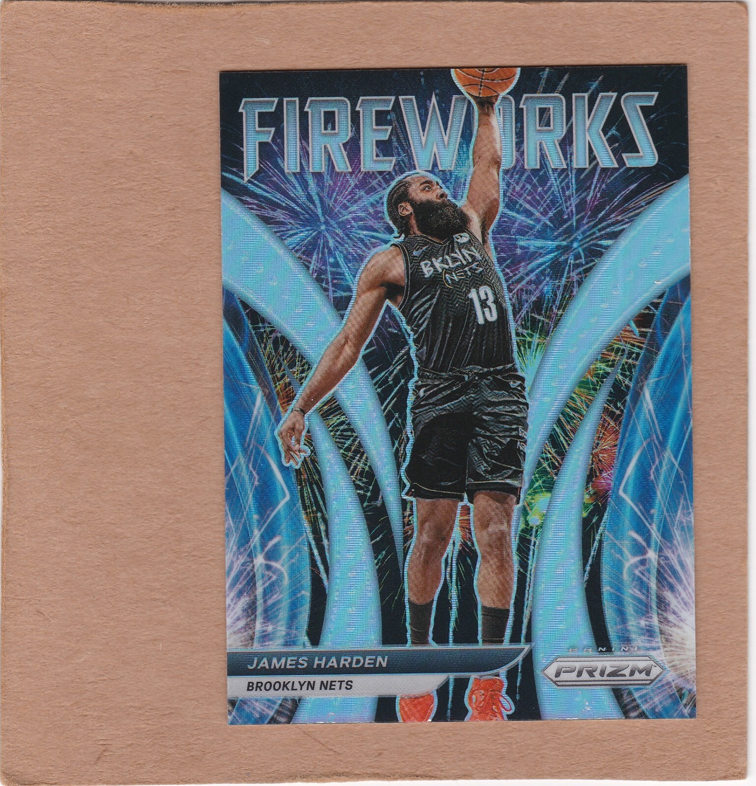 2021-22 Panini Prizm Fireworks Silver Prizm James Harden #14....NM+