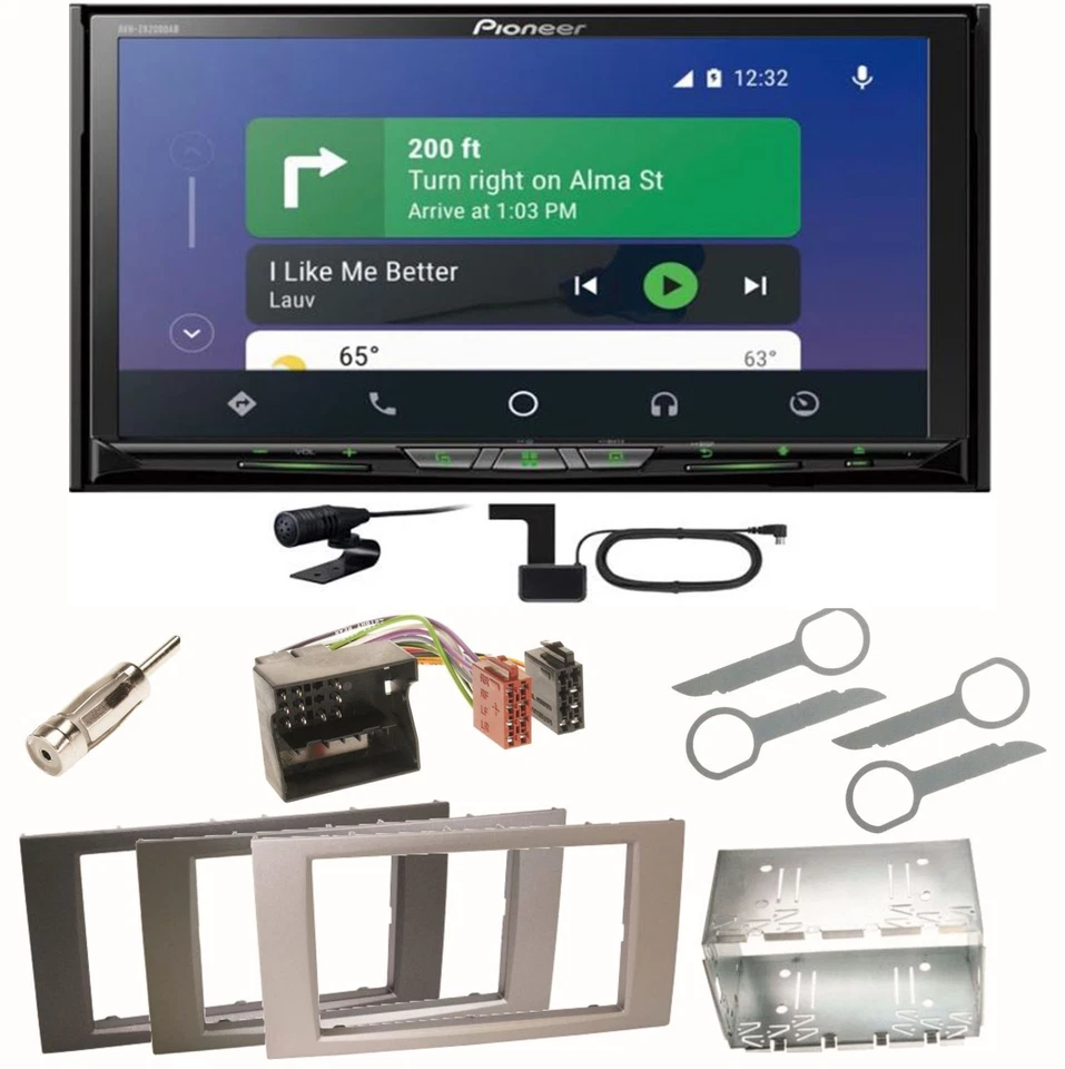 Pioneer AVH-Z9200DAB Android Auto Einbauset für Ford Focus C-Max Fiesta Transit - Bild 1 von 1