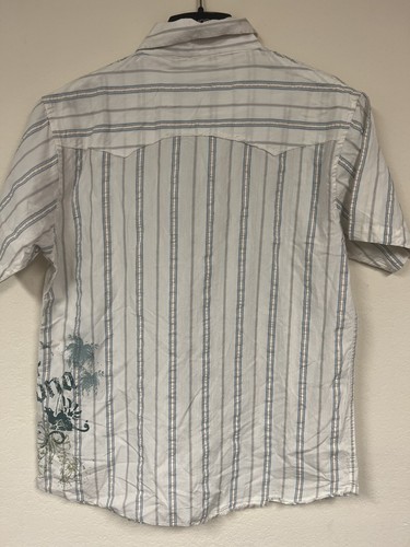 Corona Extra Men’s Button down Shirt - White/Blue Color - New - Picture 7 of 10