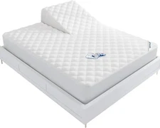 Waterproof Split Top Mattress Pad Protector for Adjustable Bed 34" from Head