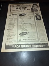 Hugo Winterhalter Vanessa Rare Original Promo Poster Ad Framed