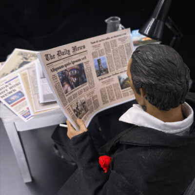 1/6 Scale Newspaper Model for 12'' Figure Scene Accessories