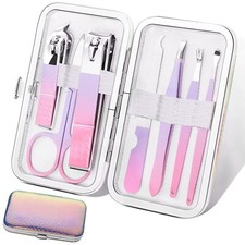 8 In 1 Luxury Manicure Set Care Nail Clipper Kit Pedicure Personal Grooming