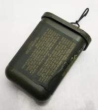 USGI Military Army Decontamination Kit M258A1 - Empty Plastic Storage Container
