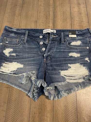 Denim distressed shorts | eBay