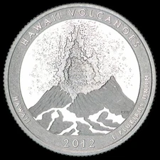 2012 S Volcanoes 90% SILVER Deep Cameo "PROOF" Hawaii ATB Quarter US Mint 