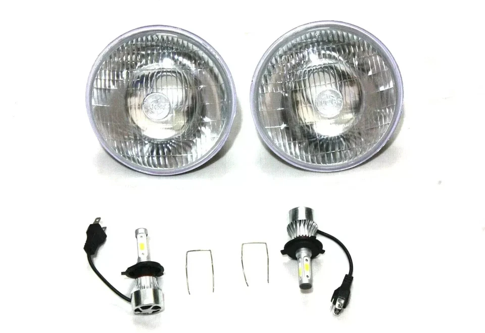 Lucas LHD Frontscheinwerfer Hid LED Umwandlung Set Land Rover Serie 1 2 2a 3 - Bild 2 von 4