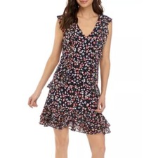 MICHAEL KORS Garden Cascade Ruffle Dress